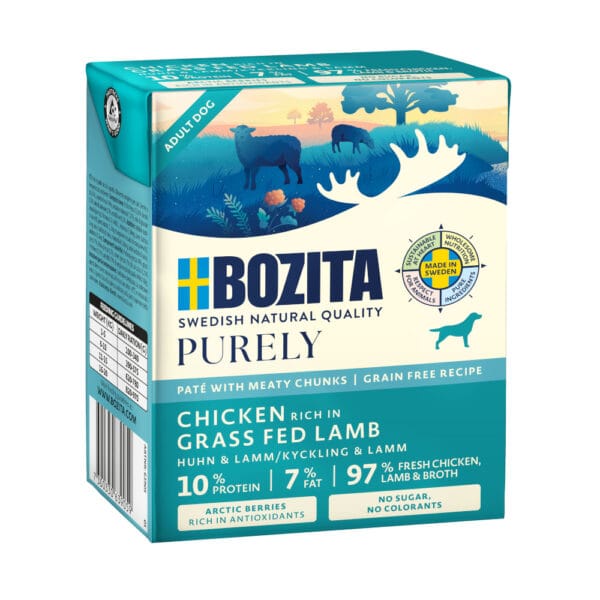 Bozita Purely Paté 6 ks (6 x 370 g) - s jehněčím