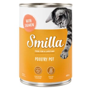 Smilla konzerva s drůbežím 6 ks (6 x 400 g) - jemné drůbeží s lososem