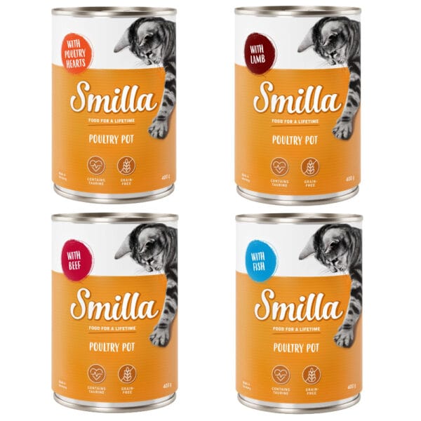Smilla konzerva s drůbežím 6 ks (6 x 400 g) - míchané balení