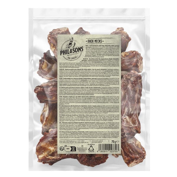 Sušené kachní krky - 6 x 70 g