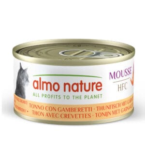Almo Nature HFC Cat Mousse 24 x 70 g - výhodné balení - Tuňák s krevetami