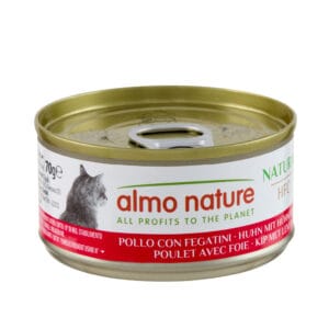 Almo Nature HFC Natural 24 x 70 g výhodné balení - kuřecí s kuřecími játry