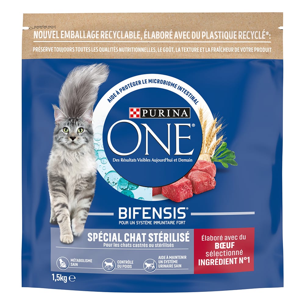 PURINA ONE Sterilised hovězí - 4 x 1
