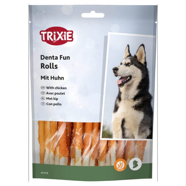 Trixie Denta Fun kuřecí žvýkací rolky - 120 kusů