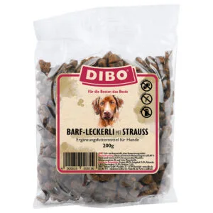 DIBO BARF pamlsky s pštrosím - 200 g