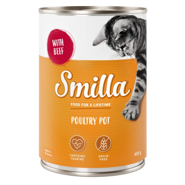 Smilla konzerva s drůbežím 6 ks (6 x 400 g) - jemné drůbeží s hovězím