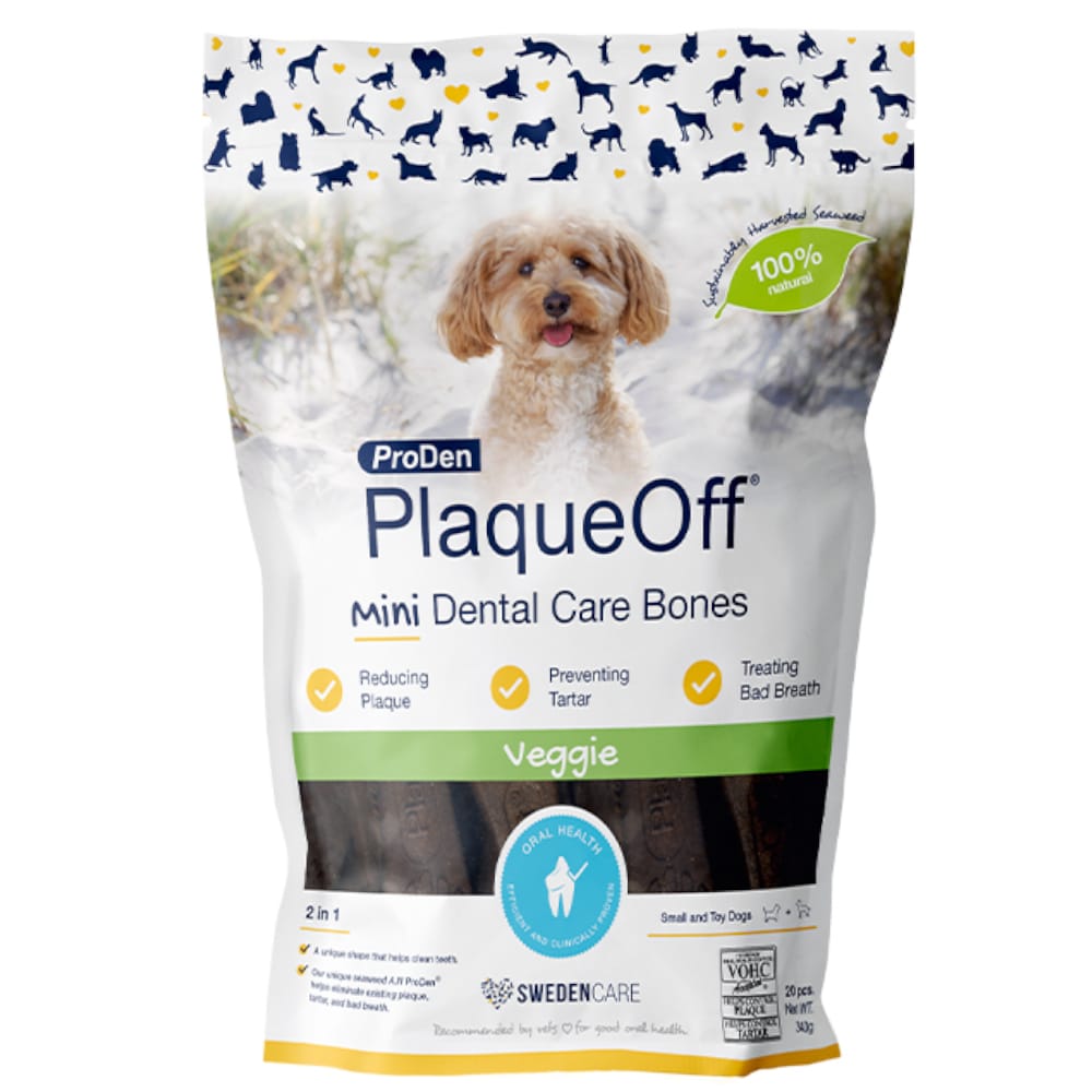 ProDen PlaqueOff Dental Care Bones - zelenina Mini (340 g)