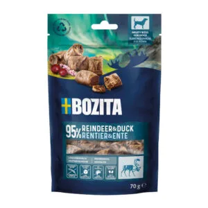 Bozita Meaty Bites - výhodné balení: se sobem a kachnou (2 x 70 g)
