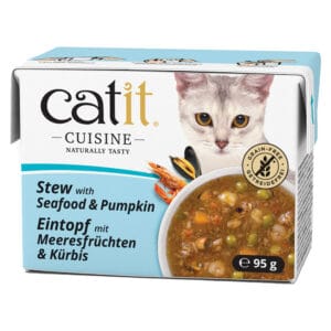 Catit Cuisine Stew 24 x 95 g - výhodné balení - mořské plody s dýní