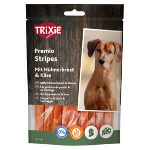 Trixie PREMIO proužky s kuřecím a sýrem - 2 x 100 g