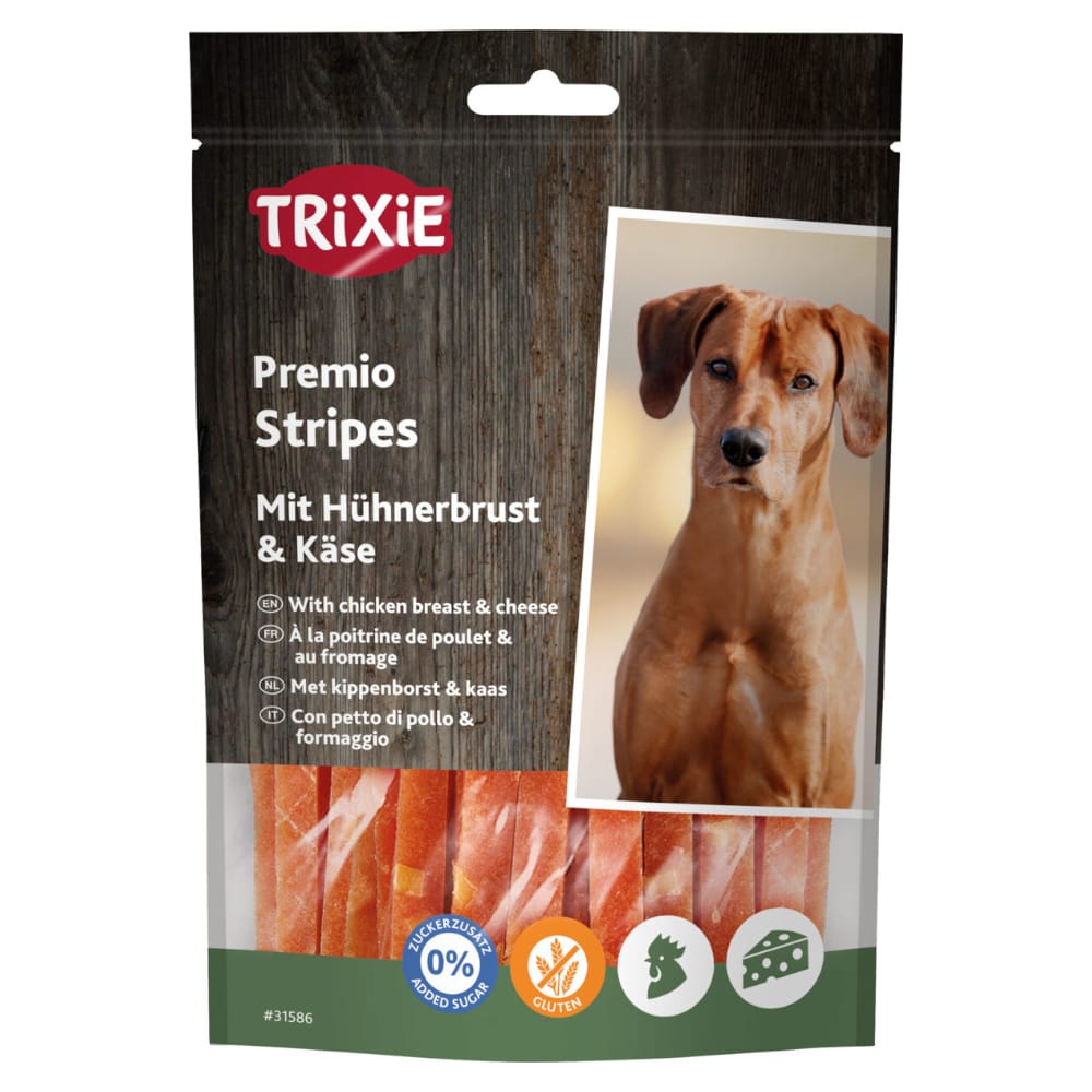 Trixie PREMIO proužky s kuřecím a sýrem - 2 x 100 g