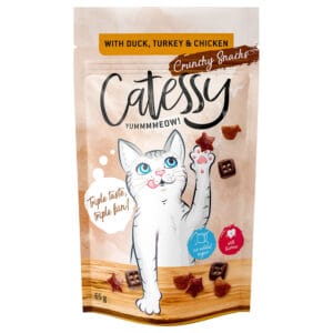 Catessy křupavé pamlsky 15 x 65 g – výhodné balení - s kachnou