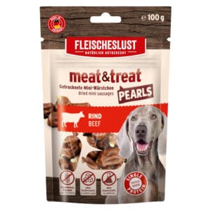 Fleischeslust Meat & Treat Pearls - hovězí (100 g)