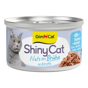 GimCat ShinyCat 6 x 70 g - tuňák a ančovičky