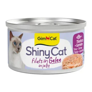 GimCat ShinyCat Jelly 6 x 70 g - Tuňák & krevety