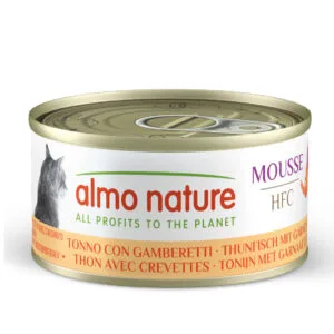 Almo Nature HFC Cat Mousse 24 x 70 g - výhodné balení - Tuňák s krevetami