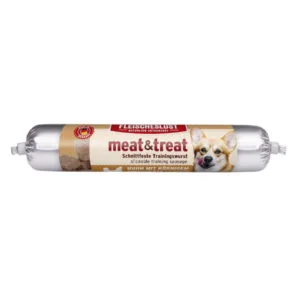Fleischeslust meat & treat tréninkový salám - kuřecí s čerstvým sýrem 80 g