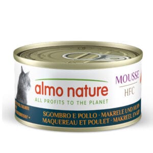 Almo Nature HFC Cat Mousse 24 x 70 g - výhodné balení - Makrela a kuře