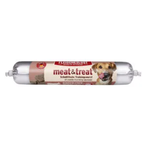 Fleischeslust meat & treat tréninkový salám - výhodné balení: hovězí játra 6 x 80 g