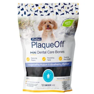 ProDen PlaqueOff Dental Care Bones - zelenina a borůvky Mini (340 g)