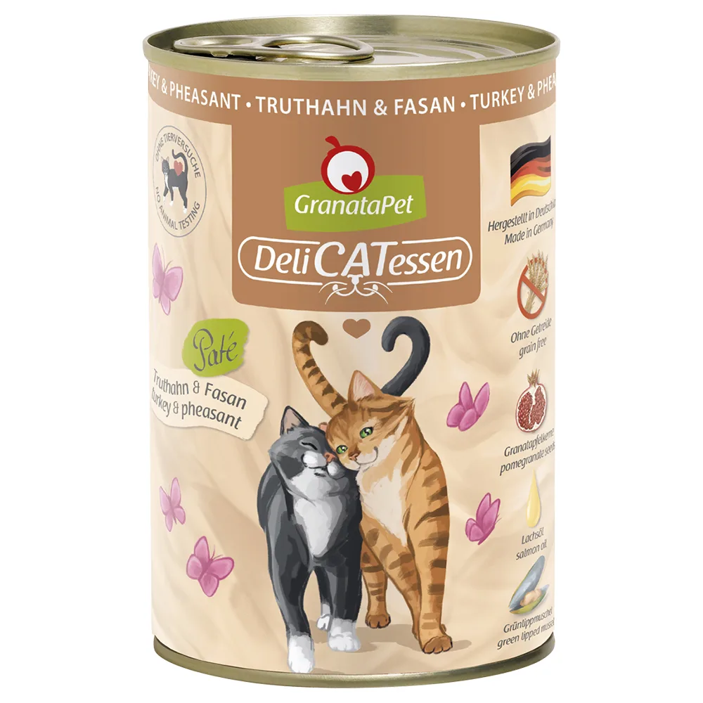 GranataPet DeliCatessen 12 x 400 g - Krocan & bažant
