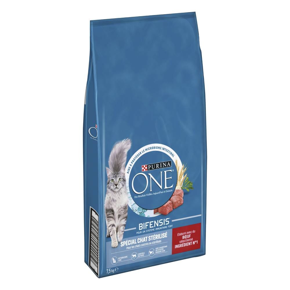 Purina ONE Bifensis Sterilised granule hovězí - výhodné balení: 2 x 7