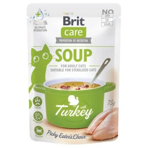 Brit Care polévka pro kočky 15 x 75 g - krocaní